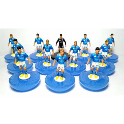 Subbuteo Andrew Table Soccer Dynamo Zagreb 2019-2020 on Classic Hasbro Bases